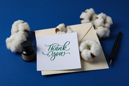 Words of gratitude, gratitude concept, text Thank youの写真素材