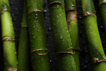 Concept of tropical and summer plant - bambooの写真素材