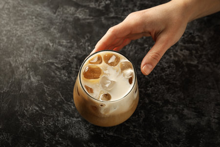 Cold drink for refreshing - ice coffee. fresh summer drink
