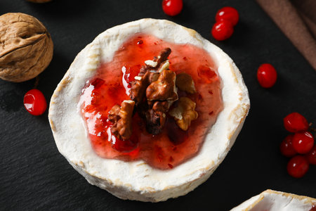 Concept of delicious French food - Camembert cheeseの写真素材