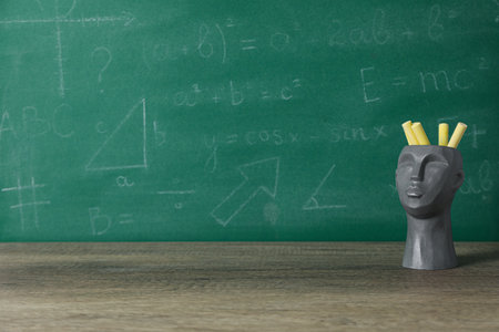 Concept of school and education with blackboardの写真素材