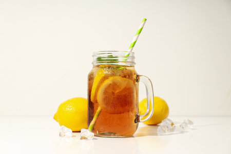 Ice tea - drink for refreshing in hot summer weatherの写真素材