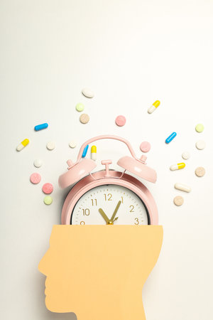 Dementia and parkinson's disease, ADHD, composition for head disease themeの写真素材