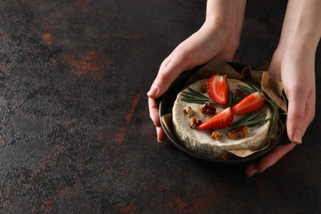 Concept of delicious French food - Camembert cheeseの写真素材