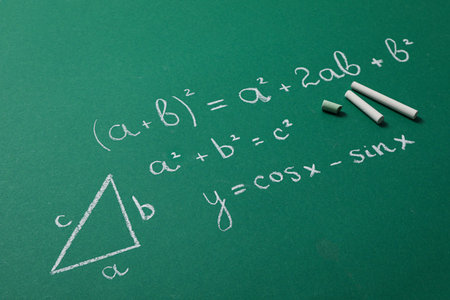 Concept of school and education with blackboardの写真素材