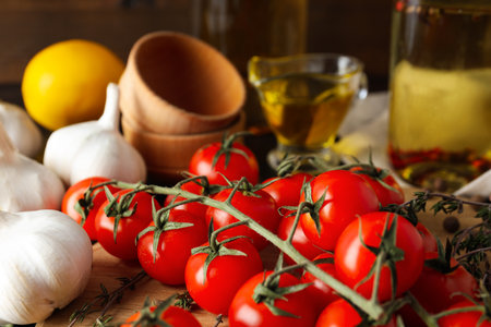 Concept of different world cuisine - Italian food and cuisineの写真素材