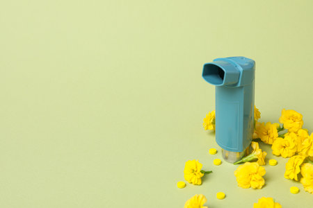 World Asthma Day, concept of allergy care - Asthmaの写真素材