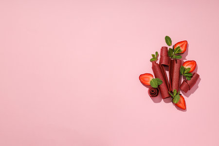 Concept of tasty and sweet food - pastilleの写真素材