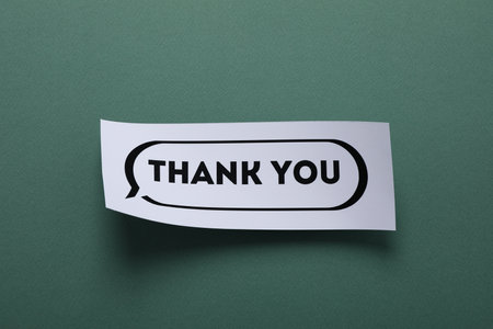 Words of gratitude, gratitude concept, text Thank youの写真素材