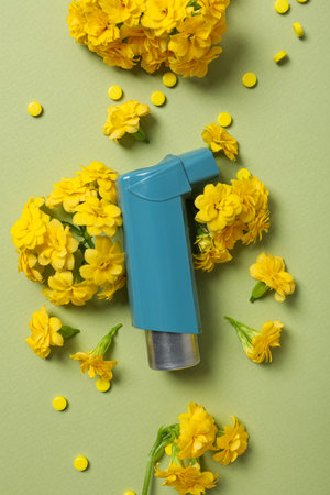 World Asthma Day, concept of allergy care - Asthmaの写真素材