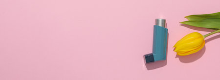 World Asthma Day, concept of allergy care - Asthmaの写真素材