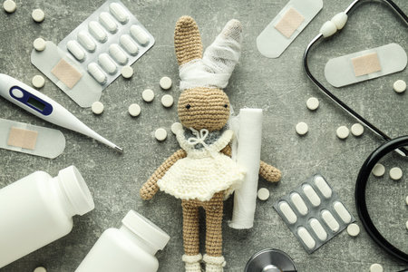 Concept of children health care and treatmentの写真素材