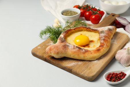 National Georgian cuisine food, flour product - Khachapuriの写真素材