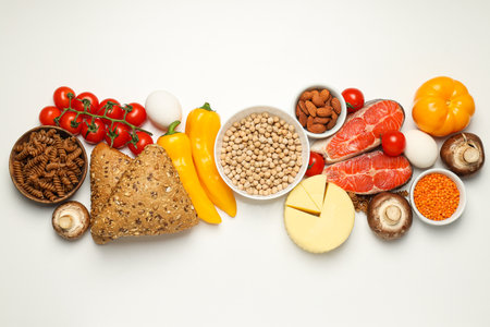 Various products, concept of grocery, ingredients for cookingの写真素材