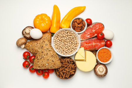 Various products, concept of grocery, ingredients for cookingの写真素材