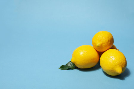 Concept of tasty citrus fruit - delicious lemon