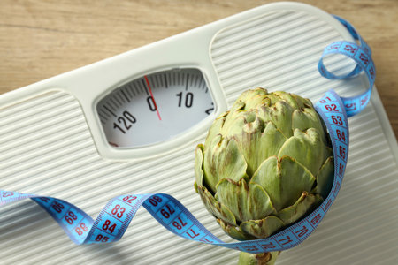 Concept of health care, Artichoke for health and treatmentの写真素材