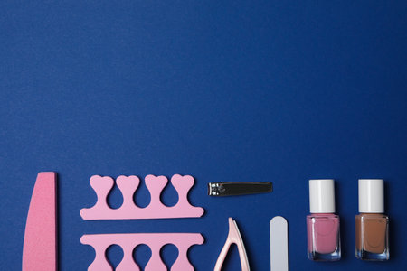 Concept of nail art, tools for pedicure and manicureの写真素材