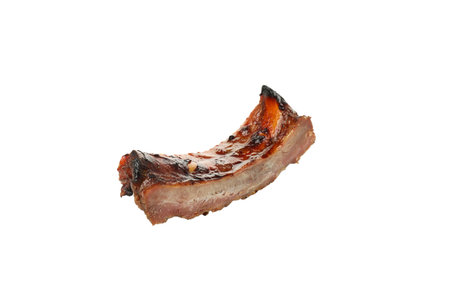 PNG, Tasty BBQ meat isolated on white backgroundの写真素材