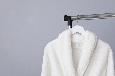 Bath accessories and supplies, composition with bathrobe