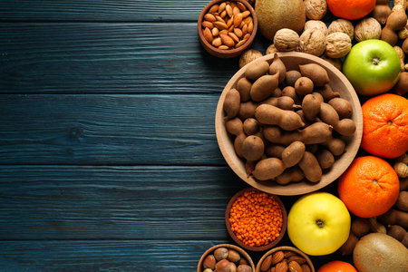 Various products, concept of grocery, ingredients for cookingの写真素材