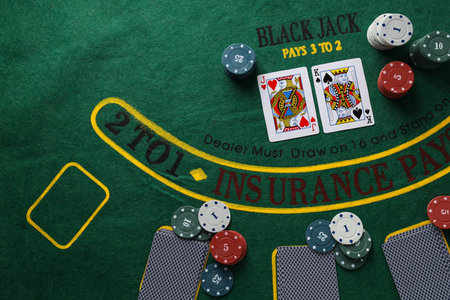 Concept of gambling, Poker gambling game, accessories for pokerの写真素材