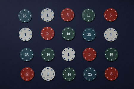 Concept of gambling, Poker gambling game, accessories for pokerの写真素材