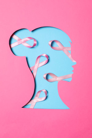 World Cancer day, concept of female cancerの写真素材