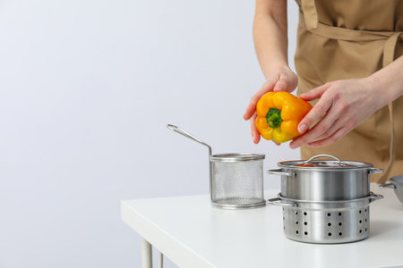 Concept of kitchen supplies and kitchen dishesの写真素材