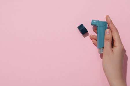 Concept of different diseases - asthma, disease of lungsの写真素材