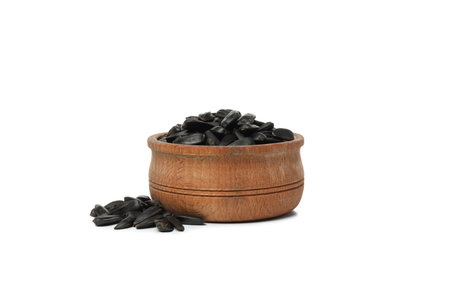 PNG, Sunflower seeds, isolated on white backgroundの写真素材