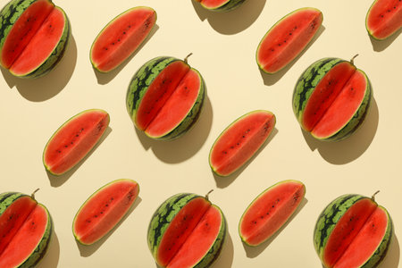 Concept of fresh and juicy food - Watermelonの写真素材