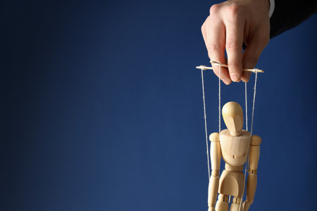 Concept of control and dictatorship, management conceptの写真素材