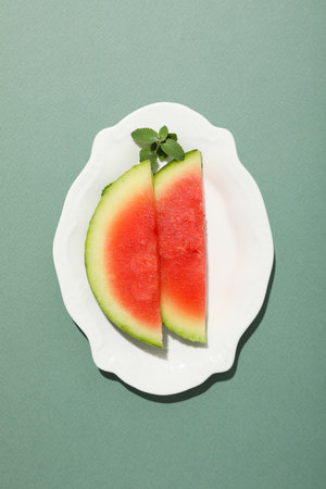 Concept of fresh and juicy food - Watermelonの写真素材