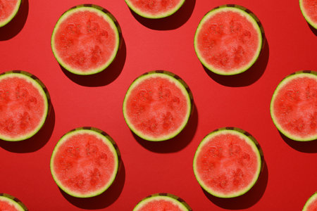 Concept of fresh and juicy food - Watermelonの写真素材