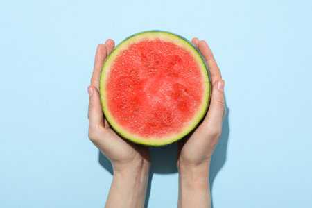 Concept of fresh and juicy food - Watermelonの写真素材