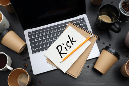 Concept of Risk, risk in life and businessの写真素材