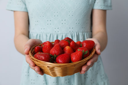 Sweet and fresh summer fruit - tasty strawberryの写真素材