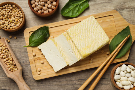 Traditional component of Asian cuisine - Tofu, bean curd