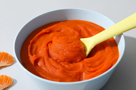 concept of baby food and baby nutritionの写真素材