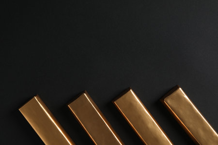 Concept of tasty food, chocolate, space for textの写真素材