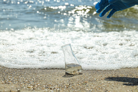 A test tube with river water was taken for analysis