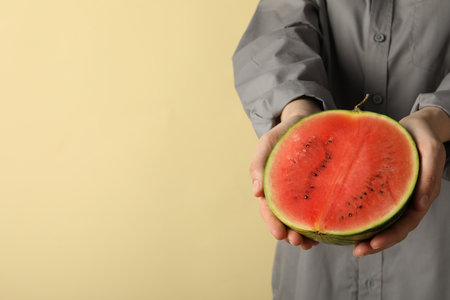 Concept of fresh and juicy food - Watermelonの写真素材