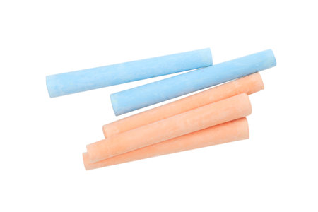 PNG,pieces of chalk for drawing, isolated on white background
