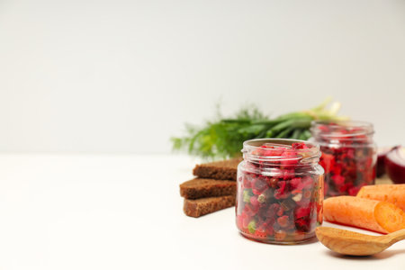 Concept of tasty food, cold dish - Vinaigrette saladの写真素材