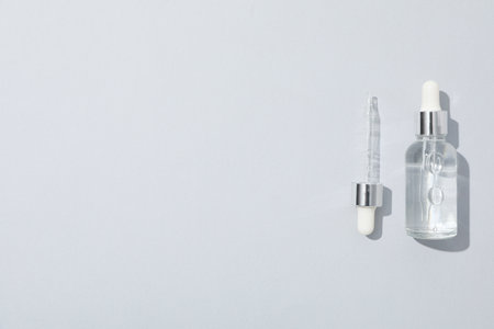 Concept of face and skin care with Hyaluronic acidの写真素材