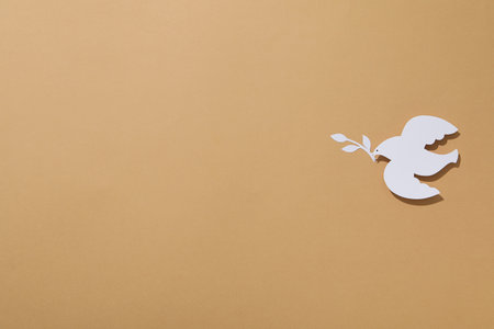 International day of peace or world peace day, symbol of peace - pigeonの写真素材