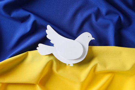 International day of peace or world peace day, symbol of peace - pigeonの写真素材