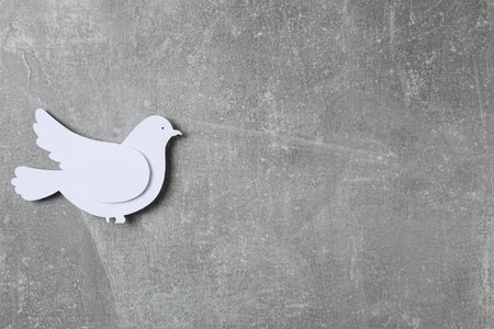 International day of peace or world peace day, symbol of peace - pigeonの写真素材