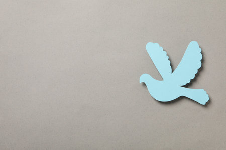 International day of peace or world peace day, symbol of peace - pigeonの写真素材